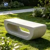 Taburete Hueco de Terrazo Piedra Artificial Banco Largo Municipal para Descansar Parque Banco Exterior Fabricante Directo Personalizado
