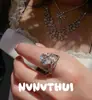 Joyas: Collar de Noche de Lujo con Corona de Lágrima Completamente Incrustada de Diamantes, Juego de Aretes de Lágrima de Corona de Lujo para Banquetes