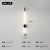 Lámpara de pared minimalista nórdica, luz de tira lineal creativa para interiores, pared de fondo de sofá de sala de estar simple, lámpara de pared para mesita de noche de dormitorio