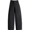 Temperamento Versátil Grueso Hoja Curva Pantalones de Pierna Ancha Mujer 2026 Invierno Nuevo Cintura Alta Adelgazante Suelto Acortados Casuales de Moda
