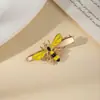 Nuevo accesorio para el cabello moderno y versátil estilo coreano, pinza para el pelo de abeja con goteo de aceite para niñas, pinza pequeña fresca para flequillo, pasador