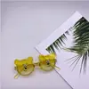 Nuevas Gafas de Sol Transparentes de Dibujos Animados de Oso de Moda para Niños y Niñas Uv400 Anti-Ultravioleta Gafas de Sol para Niños Frescas