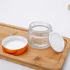 Frasco de Creme Transparente 5g Frasco Cosmético Frasco de Vidro 50g Frasco de Amostra para Pomada em Pó Frasco de Creme para o Rosto Creme para os Olhos