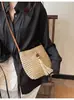 Moda Casual de Primavera Transfronteriza 2026 Bolso Cruzado de Paja Nuevo Bolso para Mujer Bolso de Hombro Versátil Bolso Sencillo