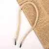 Corda de crochê decorativa, corda colorida, corda redonda de poliéster 5mm, corda para alça de presente, cadarço, multiuso, atacado e feito sob medida