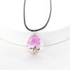 Suministro directo de fábrica flor estrellada flor seca encaje flor cadena de suéter de vidrio gema del Tiempo collar joyería de flor real estilo Mori