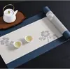 Camino de Mesa para Té, Nuevo Estilo Chino Esterilla Zen para Té, Esterilla de Bandeja de Té Estilo Chino, Esterilla para Tetera, Mantel Impermeable para Mesa de Té