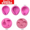 Una variedad de moldes de silicona para globos, azúcar agrietado, horneado de pasteles, arcilla blanda, pegamento, herramientas de modelado