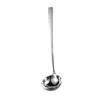 Cuchara de sopa martillada de acero inoxidable 304, cuchara para olla caliente, cuchara para sopa gruesa de estilo coreano, colador de mango largo, cuchara para sopa de cocina doméstica