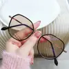 Gafas de Color Cambiante Estilo Coreano, Gafas Ópticas Anti Luz Azul para Mujer, Dulces y Elegantes, Gafas de Prescripción Retro Versátiles L