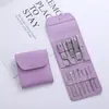 Set de Herramientas para Manicura y Cortauñas Creativo con Bolsa Plegable Oculta, Set Portátil de 12 Piezas de Pinzas de Manicura de Colores