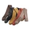 Nuevos calcetines gruesos cálidos de rizo para muslo de otoño e invierno calcetines de rodilla coreanos estilo académico color liso toalla largos altos