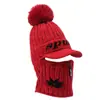 Gorro de Punto de Invierno 2026 para Mujer, Lindo Gorro con Pompón, Forro de Felpa, Cálido, Protector de Orejas, Gorro Lei Feng para Ciclismo