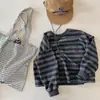 Coleção Primavera 2026 Huzhou Zhili Roupas Infantis Moletom de Manga Longa de Primavera para Crianças Camiseta para Meninos Camiseta Básica para Meninas