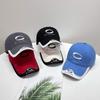 Nueva Gorra de Marca de Moda para Parejas Gorra de Béisbol de Color Empalmado para Mujer Gorra de Cabeza Grande para Hombre Sombrero de Protección Solar Bordado para Exterior