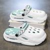 Zapatos EVA con agujeros para mujer, pantuflas antideslizantes, resistentes al desgaste, transpirables, que aumentan la altura, para pareja, para uso exterior, sensación de algodón, desodorantes, pantuflas de playa Baotou