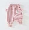 Calça de PP Nova Outono e Inverno Infantil Calça Quente com Desenho de Animal Fofo Bebê Categoria Infantil Calça Confortável Amiga da Pele