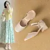Sandalias Huecas de Estilo Francés Zhr para Mujer, Nuevo Modelo Verano 2026, Tacón Grueso, Transpirables, Versátiles Zapatos Mary Jane