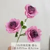 3 Exquisitas Flores Artificiales Francesas de Rosa para Decoración de Flores Guía de Salón de Bodas Adornos de Arreglos Florales de Hotel para Disparos Flores Artificiales