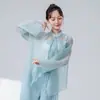 Ropa de Danza Clásica para Mujer, Estilo Nuevo, Holgada y Elegante, Cárdigan de Cuello Alto, Top para Escenario y Práctica Estilo Chino