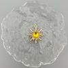 Joyas de Aleación DIY Serie Transparente de Agua Barroca Colgante de Gema Girasol Pendientes Collar Llavero Colgante