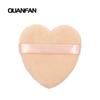 Suministro Exclusivo Transfronterizo de Cinta de Fibra de Algodón Ultrasuave con Forma de Corazón y Esponja para Maquillaje en Polvo Suelto Hecha a Mano
