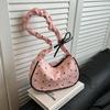 Bolso de Hombro o Cruzado de Verano 2025 Estilo Coreano Dulce con Lazo, Diseño de Bloques de Color de Alta Gama, Moderno y Versátil para el Uso Diario