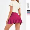 LULU misma falda de tenis de yoga para mujer cintura alta falsa de dos piezas bolsillo trasero secado rápido anti-exposición shorts deportivos de fitness