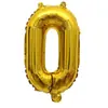 Balão de letras número 16 polegadas ouro rosa ouro prata folha de alumínio imitação versão EUA corpo fino balão de número balão de aniversário casamento