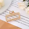Pinza de aleación estilo francés de moda, pinza para el pelo estilo coreano para la parte trasera de la cabeza, pinza de tiburón para fijar el pelo, accesorio para el pelo, pinza de garra al por mayor en stock