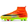 Zapatillas de fútbol populares nuevas transfronterizas con tacos y tacos largos, de caña alta, para deportes al aire libre, competición, entrenamiento, uso profesional para jóvenes y adultos