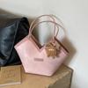 Bolso Tote de Gran Capacidad Estilo Coreano para Mujer Verano 2026 Nueva Moda Casual Bolso de Hombro de Gama Alta