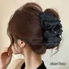 Pinzas para el pelo de lazo estilo coreano, accesorios para el pelo de alta gama, pinzas de tiburón, horquillas exquisitas para mujeres jóvenes, pinzas para el pelo de otoño e invierno para la parte trasera de la cabeza