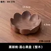 Tigela de Frutas de Madeira de Nogueira Preta Luxo Leve Estilo Chinês Sala de Estar Mesa de Centro Caixa de Lanches Madeira Maciça Sensação de Alto Padrão Tigela de Frutas