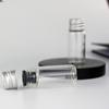 Diâmetro 22mm parafuso de alumínio pequeno frasco selado de vidro 10ml transparente mini garrafa vazia 10ml frasco de óleo essencial
