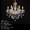 Lámpara de Velas Estilo Europeo Candelabro para Sala de Estar Cristal Dorado y Plateado Comedor Habitación de Boda Dormitorio Elegante Lámpara para el Hogar