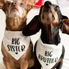 Suministro Exclusivo Transfronterizo de Pañuelos para Perros Hermana Mayor/Hermano Mayor Bufanda para Cuello de Mascota Color Sólido Toalla para Babas