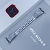 Adecuado para correas de Apple Watch, Elegante correa metálica para Applewatch8 con incrustaciones de diamantes Swarovski, Correa de acero transfronteriza