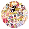 55Pz Nuevas Pegatinas de Dibujos Animados Sailor Moon para Graffiti, Patinete, Maleta, Pegatinas DIY, Venta al por Mayor de Fábrica
