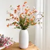 Flor artificial de flor de ameixa pequena realista de alta qualidade flor de simulação arranjo floral ornamento sala de estar mesa de jantar flor decoração de flor de ameixa transmissão ao vivo dropshipping