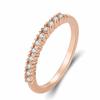 Anillo Chaoren de estilo japonés y coreano Joyería para mujer Micro-incrustado Diamante completo Zircón Anillo fino Diamante de una fila Dedo índice Moda Anillo de comercio exterior