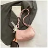 Bolsa Satchel da Moda Estilo Coreano Cor Lisa Bolsa Nuvem para Mulheres 2025 Novo Estilo Bolsa Transversal Estilo Estrangeiro para Mulheres Bolsa de Ombro Suave