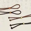 Cuerda Trenzada Tienda de Oro Mismo Estilo Cuerda Trenzada Cuerda de Alto Nivel Cuerda de Collar Avanzada con Colgante de Oro Arena Lanyard Unisex