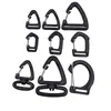 Hebilla de Equipaje Exterior Plástico Gancho Triangular Simple Acero Inoxidable Táctico Gancho de Escalada Gancho para Correa de Mochila