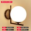 Lámpara de pared, lámpara de noche, lámpara de pared para dormitorio, simple, moderna, creativa, europea, americana, sala de estar, led, escalera, pasillo, lámpara de doble cabeza