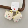 Lindo Dibujo Animado Oso Tela a Cuadros Pasador BB Bordado Estéreo Dibujo Animado Tendones de Goma para Niños Cuerda para el Cabello de Niña
