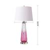 Luminária de mesa de cabeceira de quarto americano luminária de mesa moderna minimalista para sala de estar salão de exposições luz de toque com gradiente de cor luminária de mesa decorativa