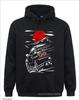Nueva Sudadera con Capucha Estampada de Rayas de Comercio Exterior, Sudadera de Manga Larga de Moda para Otoño e Invierno para Hombres y Mujeres