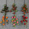 Flores Artificiales de Frutos Rojos, Fruta de la Fortuna, Frutos de Acebo, Adornos para Corona de Navidad, Decoraciones de Bayas, Flores Artificiales de Frutos Rojos