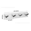 Soporte para cuchilla de afeitar de acero inoxidable 304 gancho de baño sin perforar soporte para maquinilla de afeitar enchufe de almacenamiento gancho gancho gancho estante para ganchos